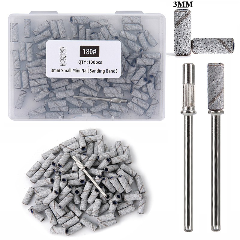 Power Tools Total - 100pcs/box 3mm Mini Sanding Bands With