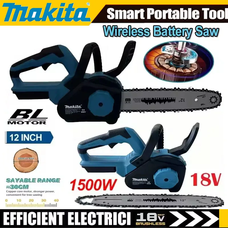 Power Tools And Hand Tools - Makita 12Inch Brushless Electric Chain Saw