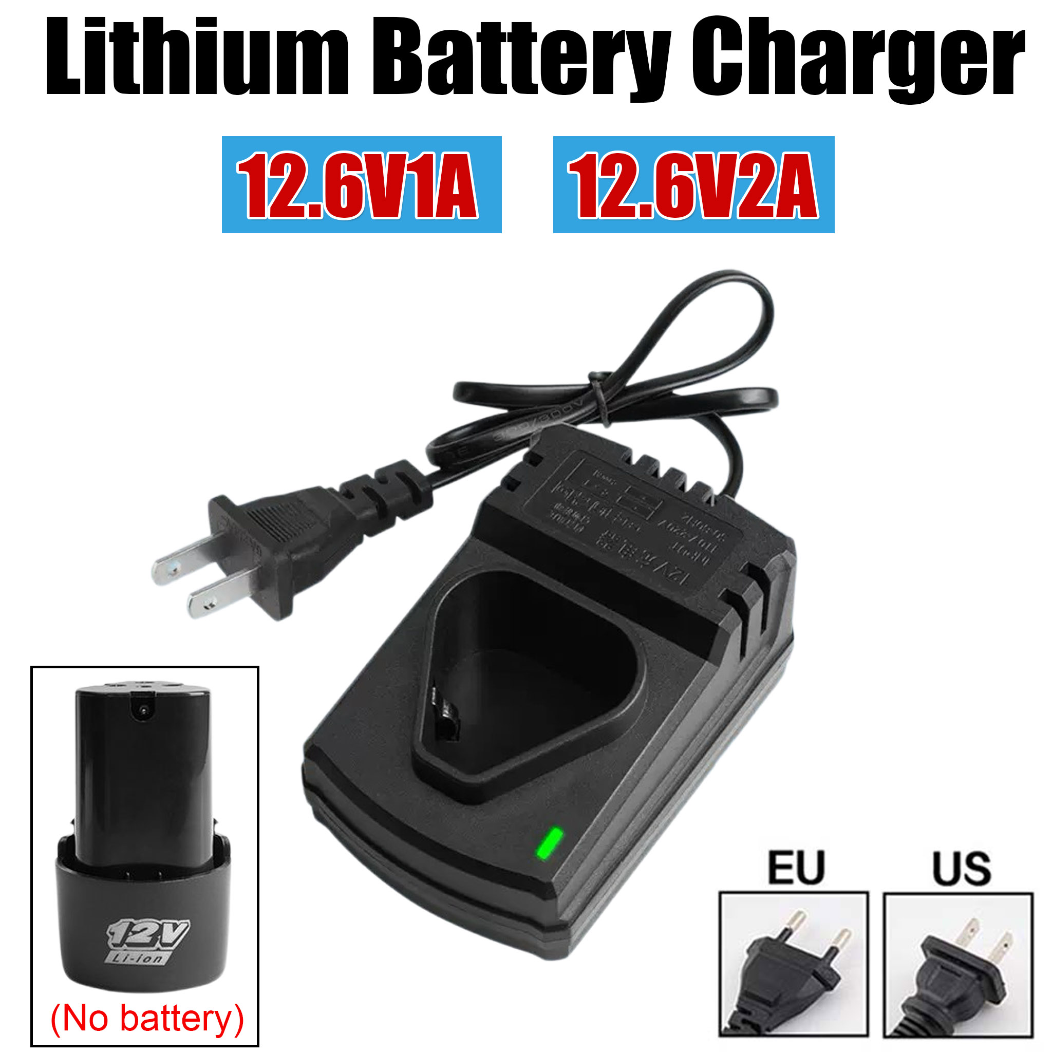 Power Z Tools - 12V/12.6V Li-ion Rechargeable Chargers Support 110-240V