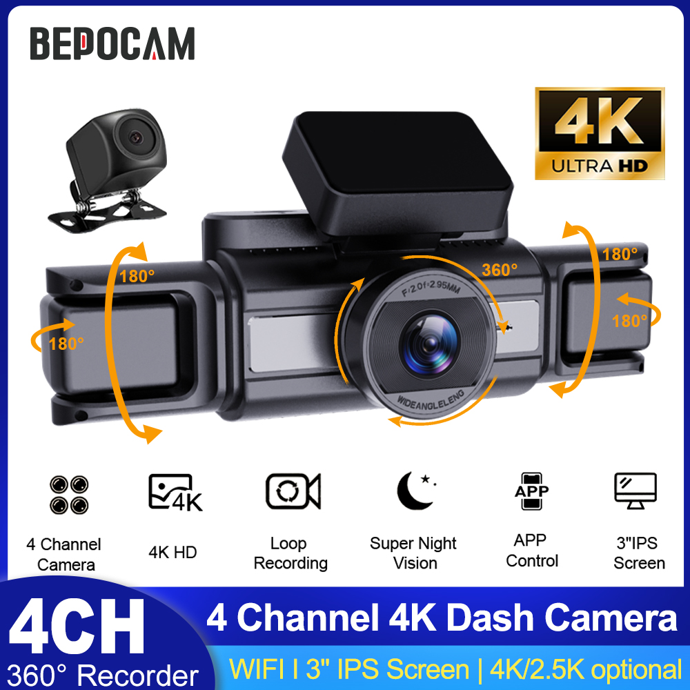 BEPOCAM 4CH 4K Dash Camera for - Power Tools Germany incelemesi ve fiyatı