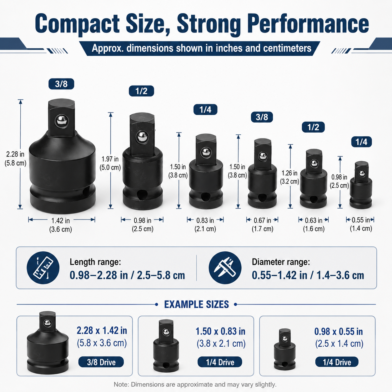 Socket Adapter Reducer Set 1/2 - Power Tools Pneumatic incelemesi ve fiyatı