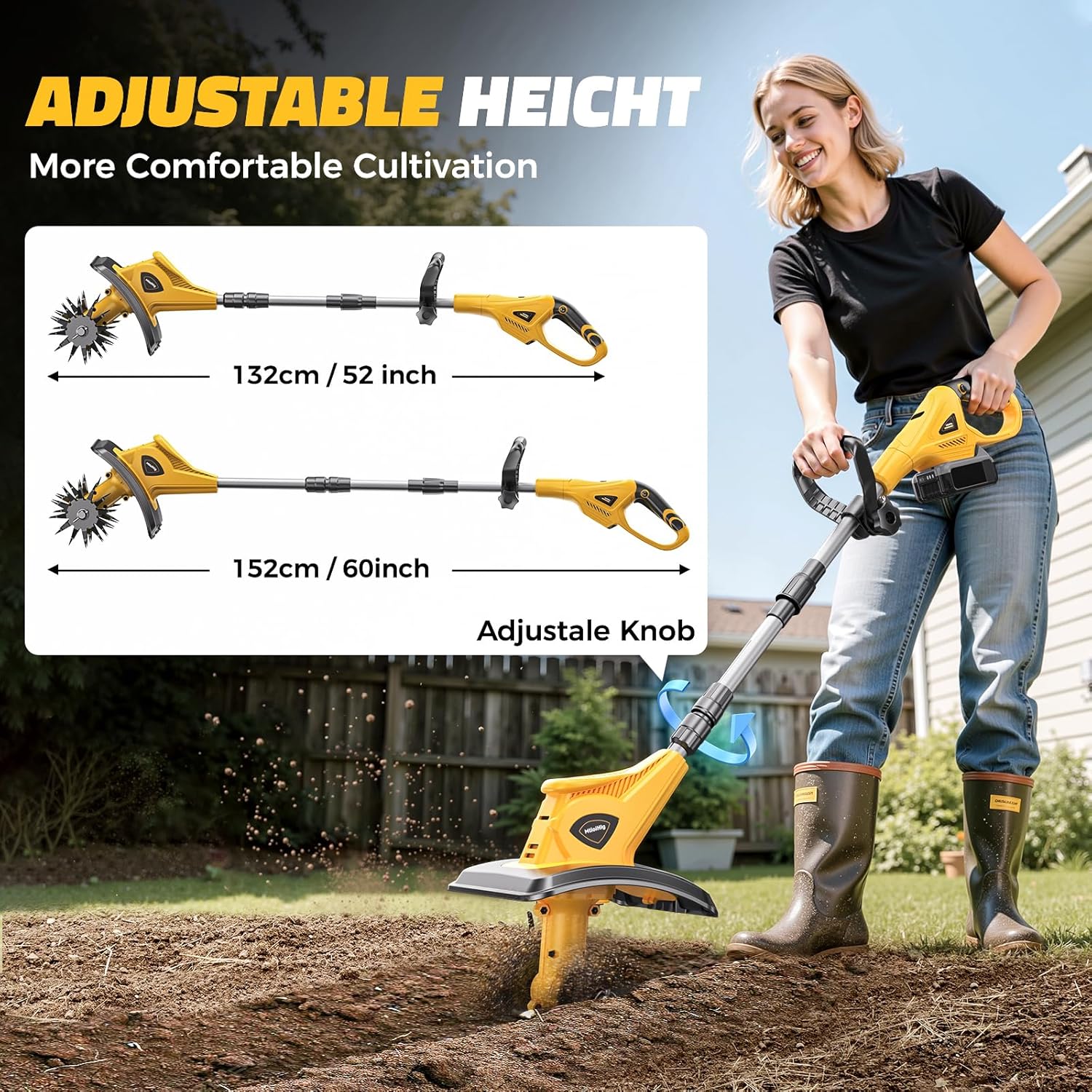 Cordless Tiller Cultivator Com - Power Tools And Hand Tools incelemesi ve fiyatı
