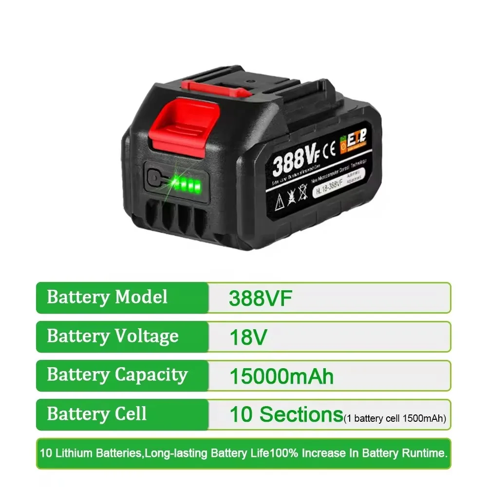 18V 388VF Battery 22500mah 150 - Power Tools Universal Battery incelemesi ve fiyatı
