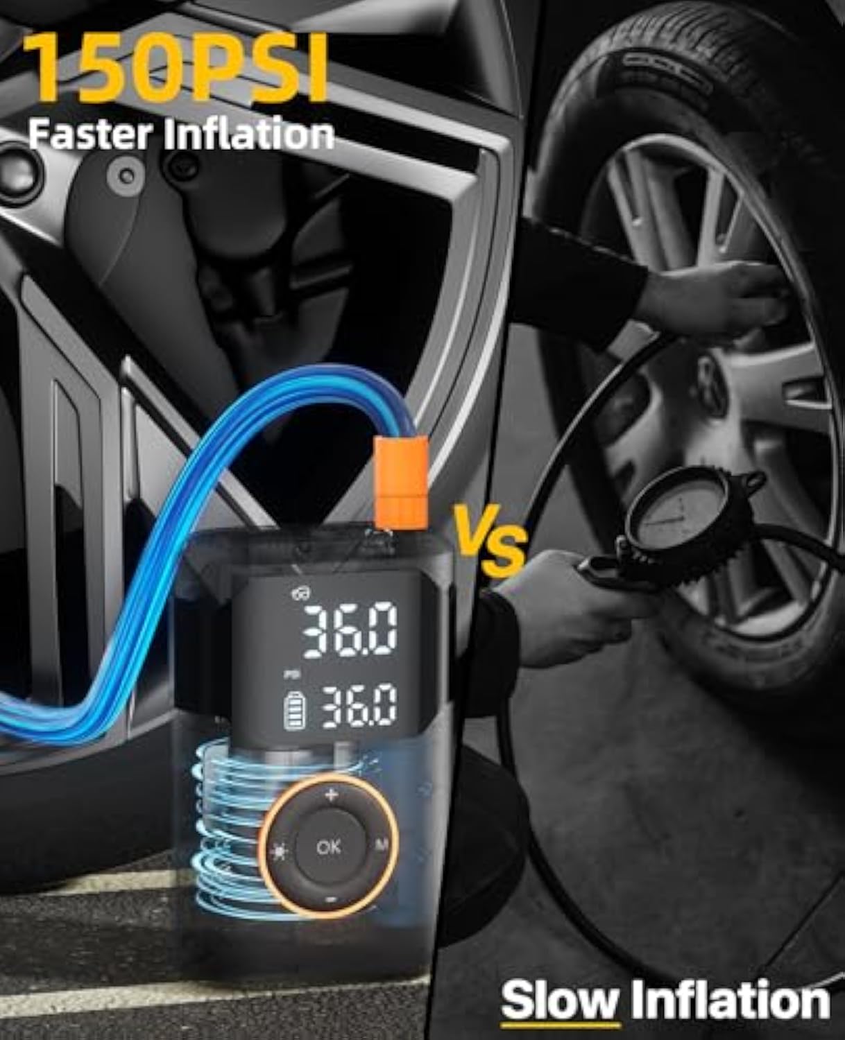 Automatic Rechargeable Electri - Air Compressor Mini incelemesi ve fiyatı
