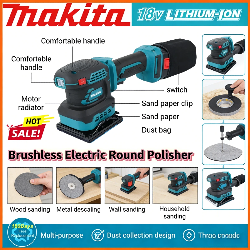 Makita Cordless Random Orbit S - Power Tools Makita incelemesi ve fiyatı