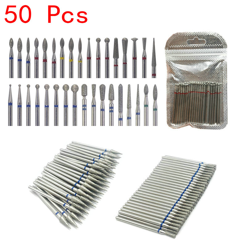 50pc/Set Nail Drill Bits Diamo - Power Tools Total incelemesi ve fiyatı