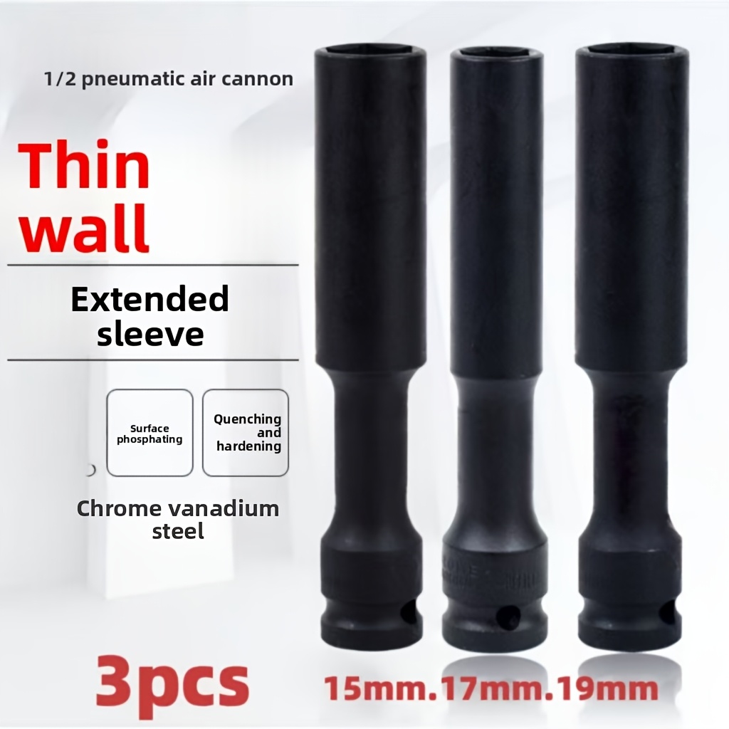 1/3pcs 1/2 inch extended thin- - Power Tools Pneumatic incelemesi ve fiyatı