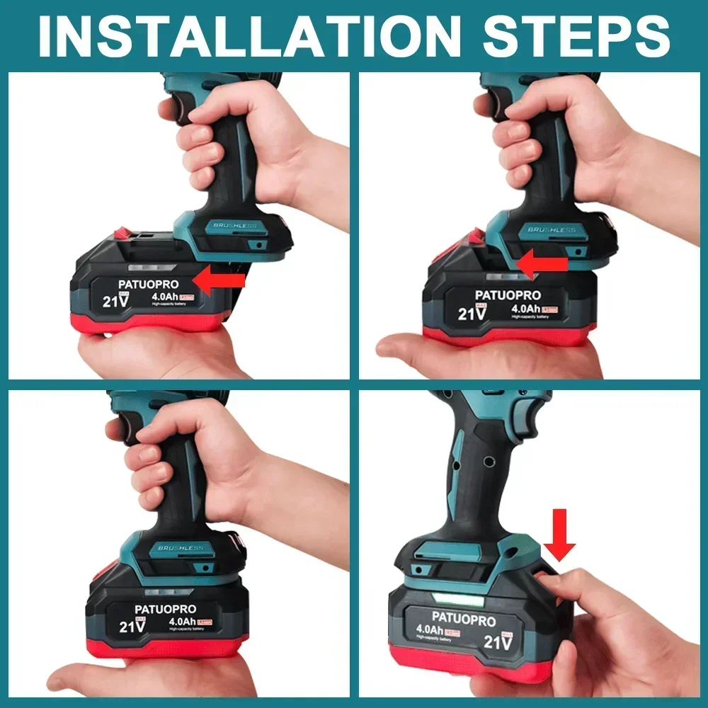 18-21V 2.0Ah 4.0Ah 6.0Ah Recha - Power Z Tools incelemesi ve fiyatı