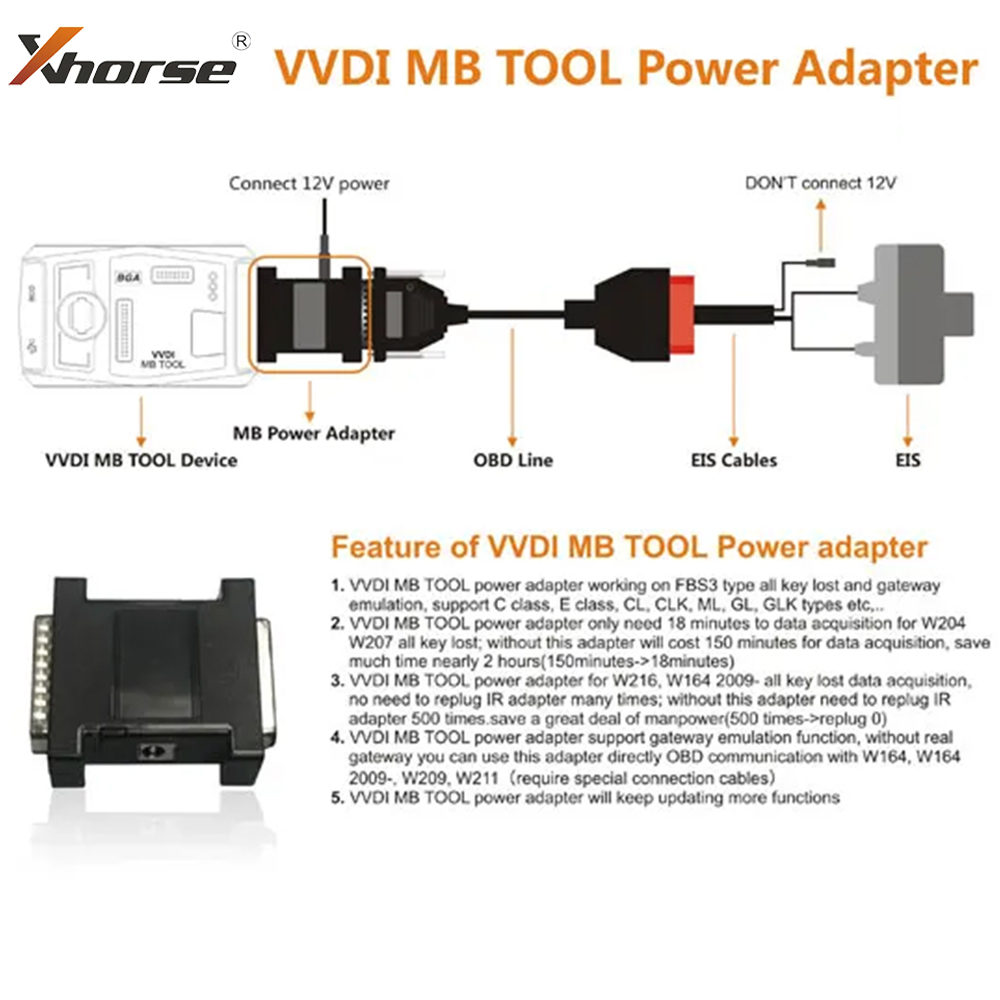 Xhorse VVDI MB BGA Tool Power  - Power Tools Total incelemesi ve fiyatı